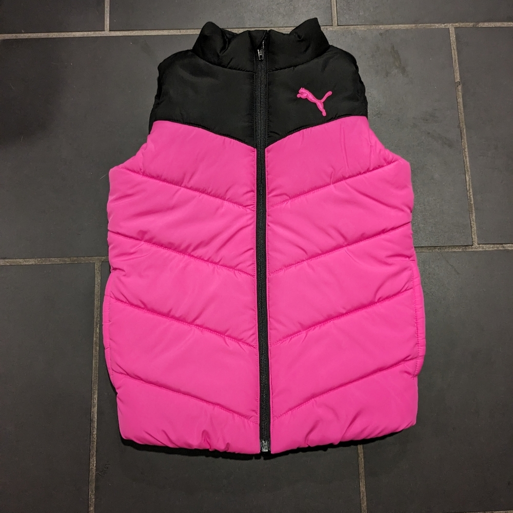 Girls puma puffer vest